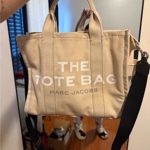 Marc Jacobs Beige Canvas Tote Bag